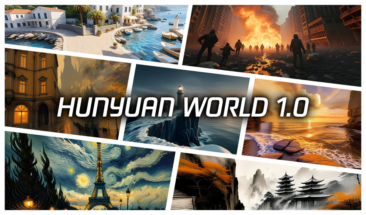 HunyuanWorld 1.0: Generating Immersive, Explorable, and Interactive 3D Worlds from Words or Pixels